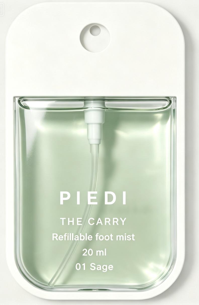 PIEDI The Carry — 20ml refillable foot mist in 01 Sage